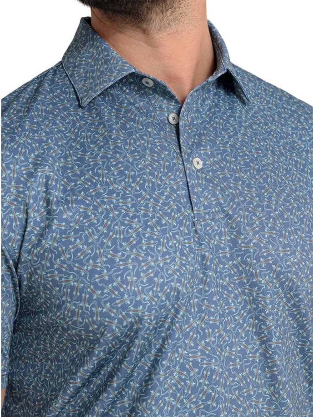 Southern Tide M’s XXL Iguana Glee SSPolo, LghtIndigo Colrway #1183, Style# 11736 - Picture 1 of 10